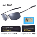 Miniatyrbild 1 av 6: CoolPandas 2022 polariserade solglasögon Herr Märkesdesigner Liten lins Solglasögon Herr Solglasögon för körning gafas oculos de sol UV400 gun black Polarized lens