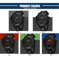 Miniatyrbild 6 av 6: OHSEN Fashion Outdoor Sport Watch Herr Multi 5 Bar Vattentät Militärröd Digital Armbandsur Klocka Relogio Masculino Silver Black
