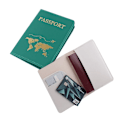 Miniatyrbild 3 av 6: Cover i PU-läder Mode 2022 Case för kvinnor för män Resedokument case A White