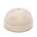 Miniatyrbild 1 av 6: Modeherrar Bomulls Skullies Keps Vintage Kupolhatt Solid Street Bärbar Hatt Sommar Multifunktionell Beanie Hatt Hip Hop Hattar Khaki