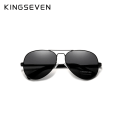 Miniatyrbild 5 av 6: KINGSEVEN Brand Herr Solglasögon i aluminium 2022 Nya Polariserad UV400 Spegel Solglasögon för män Kvinnor För Herr Oculos de sol 7735 Gun Gradient Gray