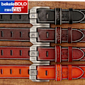 Miniatyrbild 5 av 6: BekeleBOLO mäns bälte läder bälte män herr äkta läder rem lyxigt nål spänne casual herr bälte Cummerbunds ceinture JEEPF-Red brown 105CM