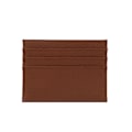 Miniatyrbild 1 av 6: Anpassad 100 % koläder Pebble Mönster Kreditkortshållare Smal plånbok Män Kvinnor Plånbok Pocket Card Custom Initial Letters Case brown 0695
