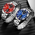 Miniatyrbild 4 av 5: Nya Casual Business Herrklockor Luxury Date Green Dial Herrklockor Mode Herrklockor Klockor Relogio Masculino red