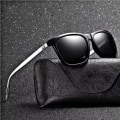 Miniatyrbild 2 av 6: 2022 Polarized UV400 Solglasögon Män Bländande Färg Driver Klassisk Retro Brand Designer Ljus Flexibelt Solglas Oculos De Sol C5 Polarized