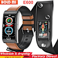 Miniatyrbild 2 av 6: E600 EKG Smart Watch Herr Icke-invasiv Blodsocker Puls Blodtrycksmätare Sportsteg Smartwatch Dam Android add metal silver(.1254)