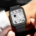 Miniatyrbild 6 av 6: Watch Astronaut Elektronisk LED Digital watch för män Alarm Sport Silikon Vattentät multifunktionell klocka black