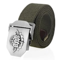 Miniatyrbild 1 av 6: SupSindy män Canvasbälte 3D ryska luftburna trupper VDV metallspänne jeansbälten för män Army Military Taktisk Bälten Man Strap Army Green 100cm