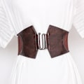 Miniatyrbild 2 av 6: Plus size Elastiskt korsettbälte Kvinnlig midja Breda bälten för kvinnor Designer högkvalitativ Stretch Cummerbunds Klänning Midjeband camel belt 69x7.5 cm