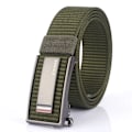 Miniatyrbild 1 av 6: Nytt mode herrbälte Toppkvalitet Bekväma nylon för män Metall Automatiskt spänne Ung Canvas Taktisk designerbälte Army Green Belt B 120cm Adjustable