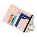 Miniatyrbild 3 av 6: Band PU Läder Cover RFID-blockering för kort Resepasshållare Plånbok Organizer Herr Kvinnor Case Gray