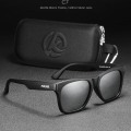 Miniatyrbild 1 av 6: KDEAM 2021 New Square Polarized Solglasögon Herr Multi Color Coating Solglasögon Alla svarta nyanser Dragkedja ingår Kat.3 CE C7 Zipper Box