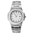 Miniatyrbild 1 av 6: PINTIME Nytt mode för män Casual PP watch Frostat case Quartz Urtavla Klockor Lyxdesign Män Sport Armbandsur Present med låda silver