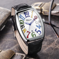 Miniatyrbild 3 av 6: Nya CHENXI Herrklockor Toppmärke Lyx Manklockor Date Business Läderrem Quartz Armbandsur Watch Present 8217 Black Silver White
