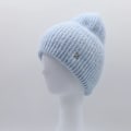 Miniatyrbild 1 av 6: Ins Solid Shiny Color Beanies SkulliesLetter Kvinna Fluffig Vinterhatt För Matchande Varm Mjuk Present letter logo08
