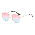 Miniatyrbild 1 av 6: Hexagon Solglasögon Dam Märke Designer Solglasögon Män Fyrkantig metallbåge Körning Fiske Glasögon Goggle Zonnebril Mannen pink blue No Polarized