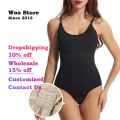 Miniatyrbild 2 av 6: Woo Store Kvinnor Kroppstrosor Shaper Body Slimming Underkläder Waist trainer Korsett Shapewear Magekontroll Bust Lifter WSSS-06 Skin 3XL 82-90Kg