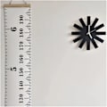 Miniatyrbild 5 av 6: Geometrisk Design Enkel Hemstil Tyst Klocka Vägg Barnrum Modellrum Tyst Klocka Mjuk Dekoration Vardagsrum Gray