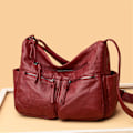 Miniatyrbild 4 av 6: Högkvalitativa lyxiga handväskor i läder Damväskor Designer Crossbody-väskor för kvinnor Nya Bolsa Feminina Sac A Main Style2-Gray