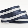 Miniatyrbild 5 av 6: Nya dubbelringspänne Canvasbälten för män Militär träningsbälten Mode utomhus metallspänne midjeband Justerbar längd Gray Black Stripe 115CM