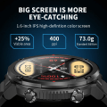 Miniatyrbild 4 av 6: LIGE Smart Watch Herr 1,6 tum Full Touch Armband Fitness Tracker Sportklockor Bluetooth Call Smart Clock Herr Smartwatch Black 600mA-Bluetooth call