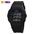 Miniatyrbild 1 av 6: SKMEI Multifunktionell Digital Watch Herr 2 Time Count Down Herrarmbandsur Mode Retro Manklockor reloj hombre 1628 Black