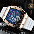 Miniatyrbild 1 av 6: Watch Mode Legering Urboett Toppmärke Lyx Herr Quartz Clock Klassisk Man Sport Kronografklockor Style 1