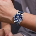 Miniatyrbild 5 av 6: Mode Kreativitet Märkesklockor För män Lysande stjärnhimmel Design Watch Comfort PU Läder Herr Armbandsur Klocka black