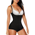 Miniatyrbild 1 av 6: Nadainaa body shaper latex shapewear kvinnor rumplyftare magkontroll shaper bantning underkläder gördelförstärkare magformning 7096 Back M