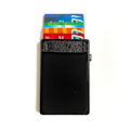 Miniatyrbild 3 av 6: Smal RFID mode pop-up tryckknapp case med elasticitetspåse Stöldskydds Creative Smart Wallet Ny namnkortshållare Blue