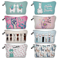 Miniatyrbild 2 av 6: Sminkväska Värmeöverföring Härlig kosmetisk väska med print Liten toalettväska för damer och flickor Presenter Högkvalitativt case 307-7 Alpaca Bag