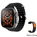 Miniatyrbild 1 av 6: Smart Watch Ultra 8 NFC GPS Track 49mm Herr Dam Smartwatch Series 8 Termometer BluetoothCall Vattentät Sport För Apple BlackHY black YJ