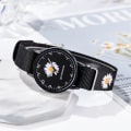 Miniatyrbild 6 av 6: Watch Nylon Daisy Flowers Damarmbandsur Modeklockor Set Quartz Clock s relogio feminino set 2