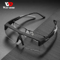 Miniatyrbild 2 av 6: WEST BIKING Myopic Polarized Square Solglasögon Män Photochromic Cykling Passform över glasögon Köra Fiske Glasögon Cykelglasögon White x Polarized