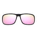 Miniatyrbild 1 av 6: DOHOHDO Polarized Clip On Solglasögon Flip Up Solglasögon Rektangulära körglasögon Spegel Solglasögon Night Vision Fiskeglasögon Pink as show