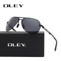 Miniatyrbild 4 av 6: OLEY Brand Polarized Solglasögon Herr Klassiska pilotsolglasögon Driving antireflex UV400-glasögon För Herr kvinnor YA541 YA541 C2BOX