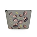 Miniatyrbild 1 av 3: 2022 tecknad igelkottsblomma printed kosmetisk väska för kvinnor Harajuku Casual Makeup-väskor Bärbar rese-toalettväska Case sn5717 Hedgehog Bag
