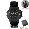Miniatyrbild 1 av 6: SHIYUNME Militär digital watch män Vattentät utomhussport män klockor Kompass Elektronisk kronograf relogio masculino black With box