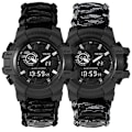 Miniatyrbild 2 av 6: SHIYUNME Watch för män LED Quartz Vattentät Armbandsur för män Mode Utomhussport Digital klocka Klockor Relogio Masculino khaki  with box