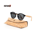 Miniatyrbild 3 av 6: Kenbo högkvalitativa runda trä Bambu korn polariserade solglasögon med case Mode kvinnor Man nyanser trä solglasögon C28(with case) As Picture