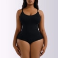 Miniatyrbild 1 av 6: Sömlös Body Shapewear Kvinnor Magen Slimming Shapewear Överlappande grentrosor Shapers Waist trainer Body Shaper Underkläder Black XL