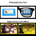 Miniatyrbild 3 av 6: VIVIBEE Flip Up Clip on Solglasögon för män Körning Solglasögon Lättfiske Kvinna Anti-UVA UVB polariserad nattseende lins 4 Photochromic without case