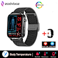 Miniatyrbild 1 av 4: Smärtfri Icke-invasiv Blodsocker Watch Män Laserbehandling Hälsa Blodtryck Sport Smartklocka Kvinnor Watch black mesh