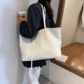Miniatyrbild 4 av 6: Vävda galler axelväska för kvinnor med stor kapacitet tygväskor Designer lyxig handväska för kvinnor Mode högkvalitativ underarmsväska Brown shoulder bag