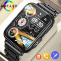 Miniatyrbild 2 av 6: Ny EKG+PPG Smart Watch Herr Hälsa Blodsocker Puls Blodtryck Fitness Sportklockor IP68 Vattentät Smartwatch Steel belt black