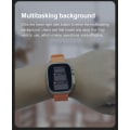 Miniatyrbild 6 av 6: Ultra Smartwatch NFC Bluetooth Call Herr Dam Smart Watch Blood Oxygen Sleep Monitor Titanlegering Case 49mm Series 8 Starlight 1 Ocean(.991)