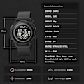 Miniatyrbild 4 av 6: Watch Herr Multifunktionsklockor Väckarklocka Chrono 5Bar Vattentät Watch SKMEI Relogio Masculino Army Green BOX
