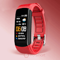 Miniatyrbild 1 av 6: Sport Smart Watch Herr Dam Smartwatch Elektronik Smart Klocka För Android IOS Fitness Tracker Nytt mode Smart-klocka C5S red