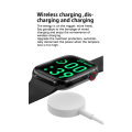 Miniatyrbild 5 av 6: Ny iw9 Amoled Smartwatch Bluetooth Call Herr Sport Fintess klockor Dam Custom Watch Face Series 8 Smart Watch för Apple Watch White mesh