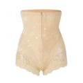 Miniatyrbild 4 av 6: Mode Kvinnor High Waist Trainer Body Zip Shaper Trosor Mage Magkontroll Bantning Shapewear Gördel Underkläder 1 skin 1 black L (48-55KG)